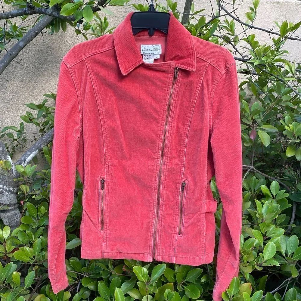 🧥Live a Little Brushed Cotton Jacket Size Medium GUC